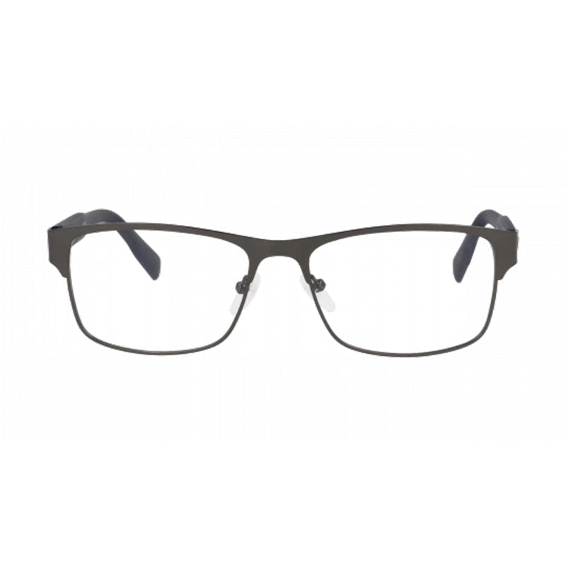 Lacoste Eyeglasses Rectangle Full Rim, Matte Grey Frame and Clear Demo Lens Lens L2294N033