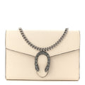 Dollar Calfskin Mini Dionysus Chain Wallet Mystic White