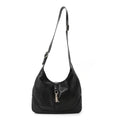 Calfskin Medium New Jackie Shoulder Bag Black