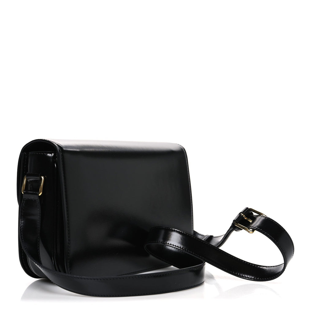 Shiny Calfskin Medium Triomphe Black