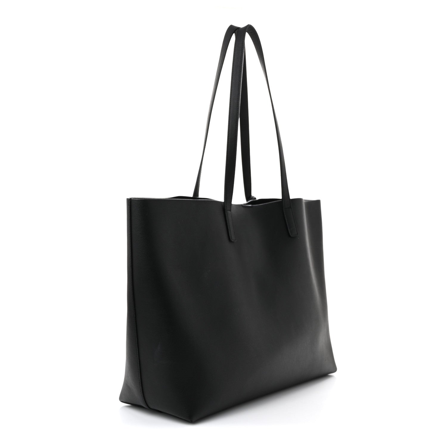 Calfskin Large Shopping Tote Black