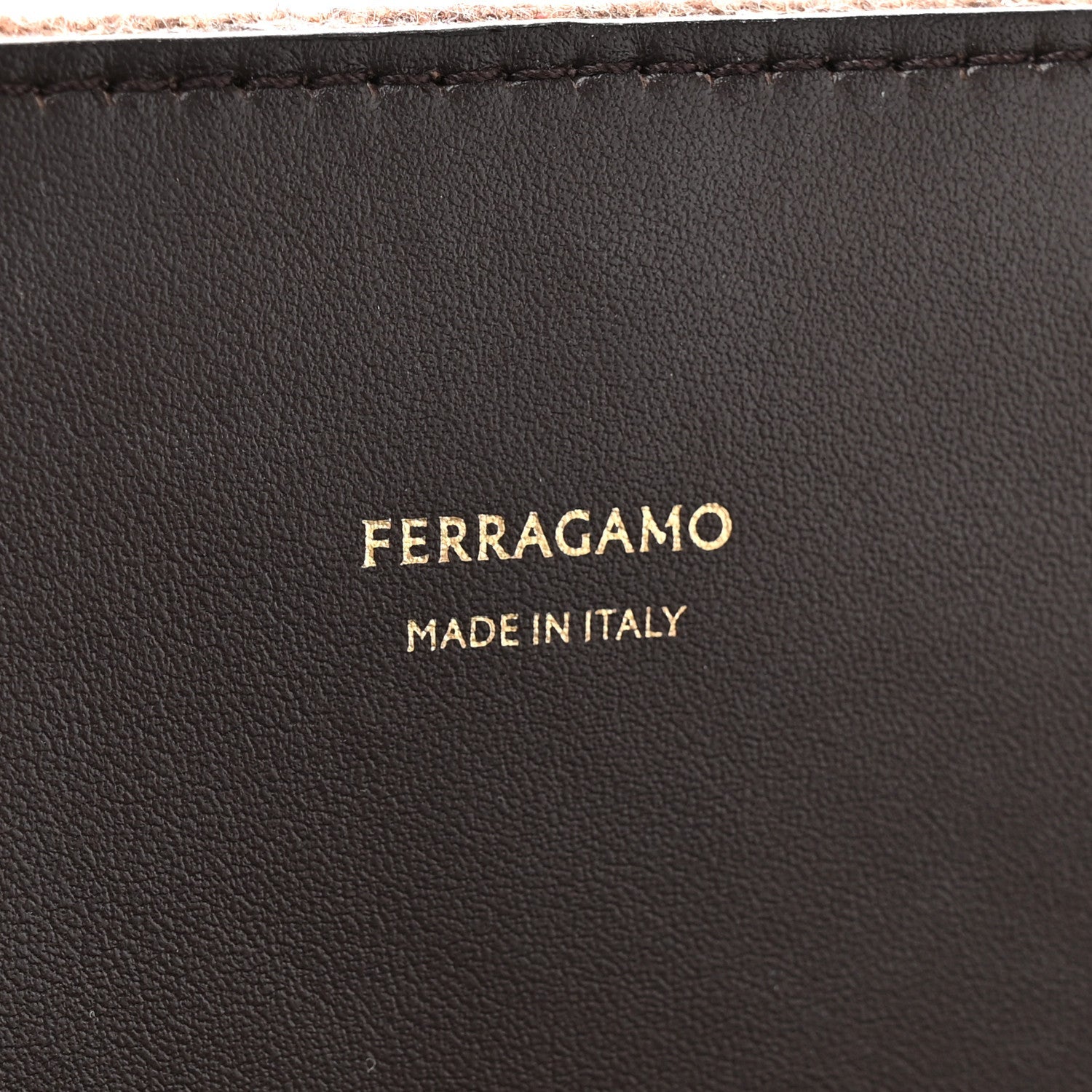 Wool Felt Medium Hug Bag Brown