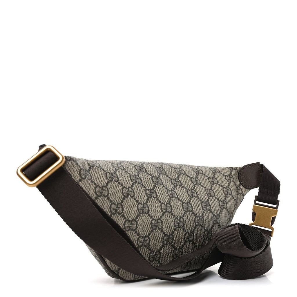 GG Supreme Monogram Web Small Ophidia Belt Bag Beige Ebony New Acero