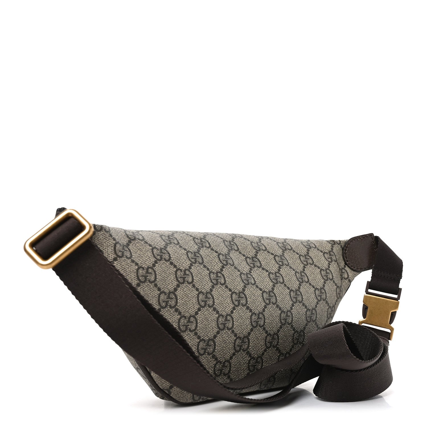 GG Supreme Monogram Web Small Ophidia Belt Bag Beige Ebony New Acero