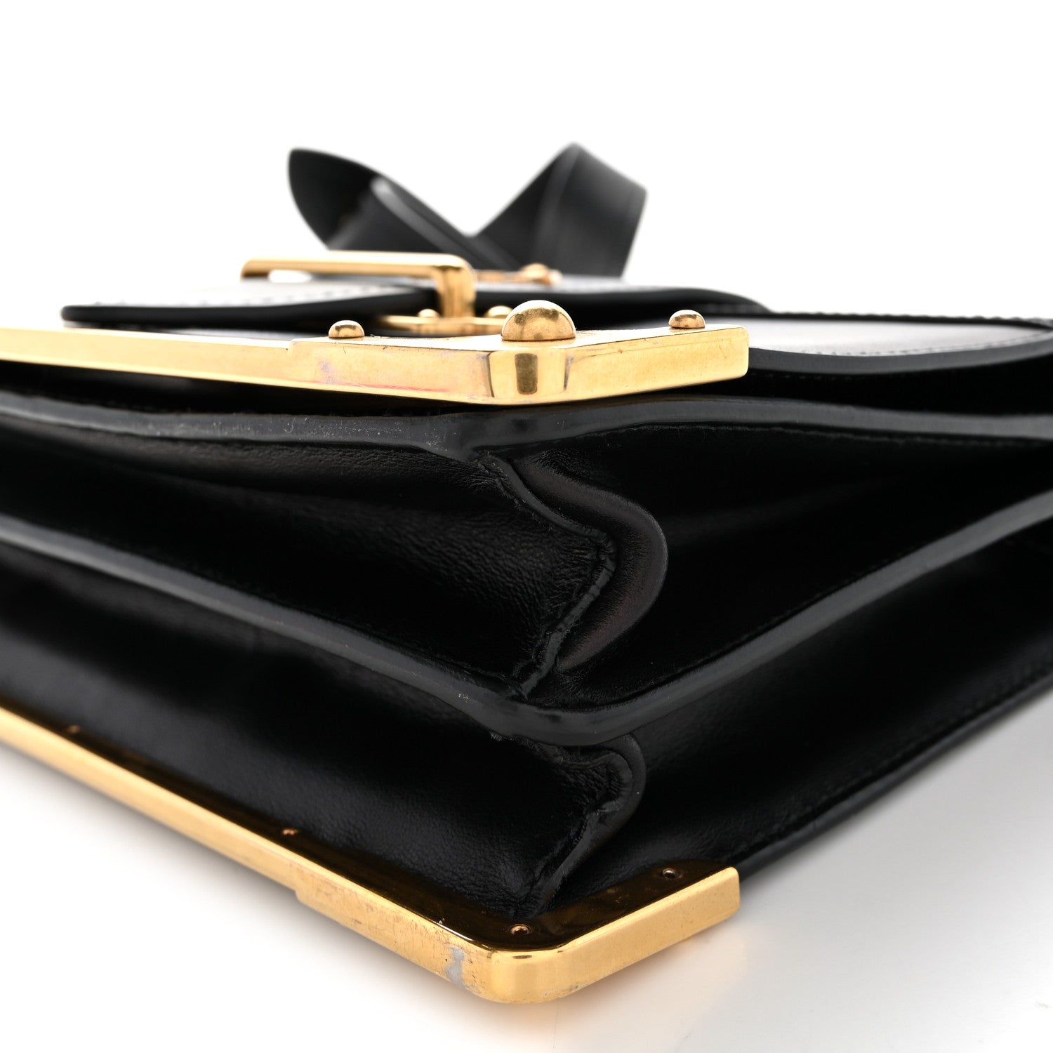 City Calf Saffiano Cahier Bag Black