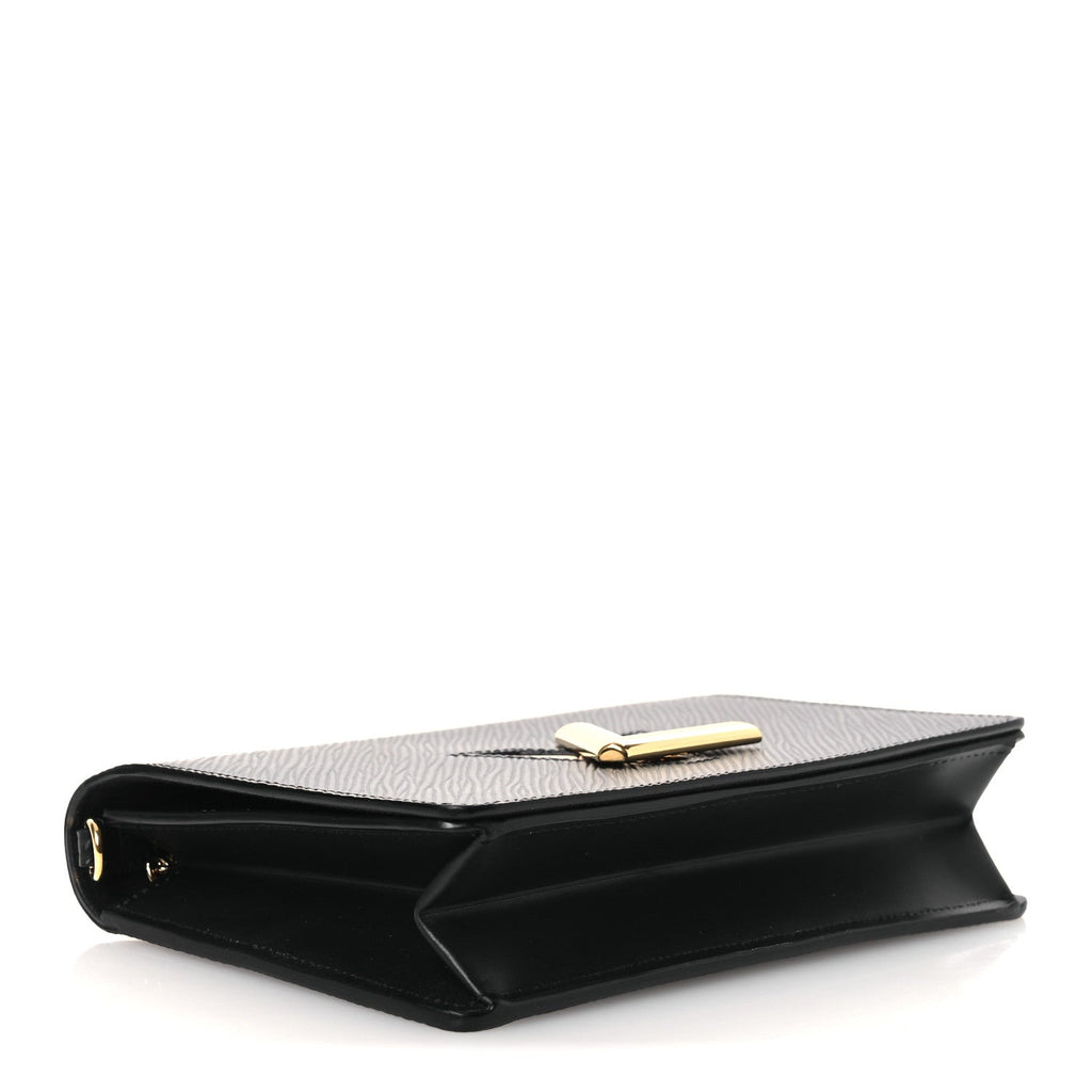 Epi Twist Belt Chain Wallet Black