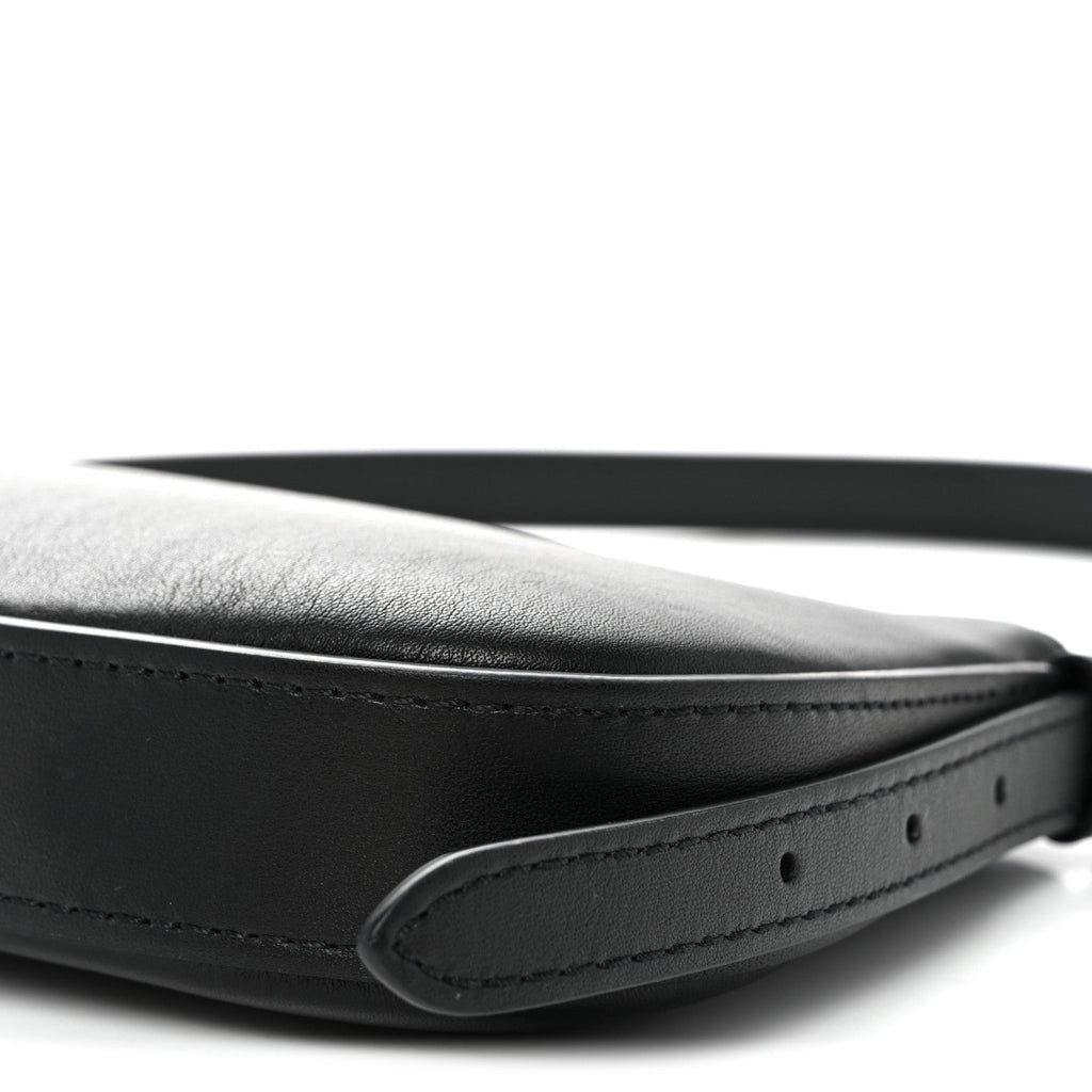 Calfskin LV Bloom Pochette Black