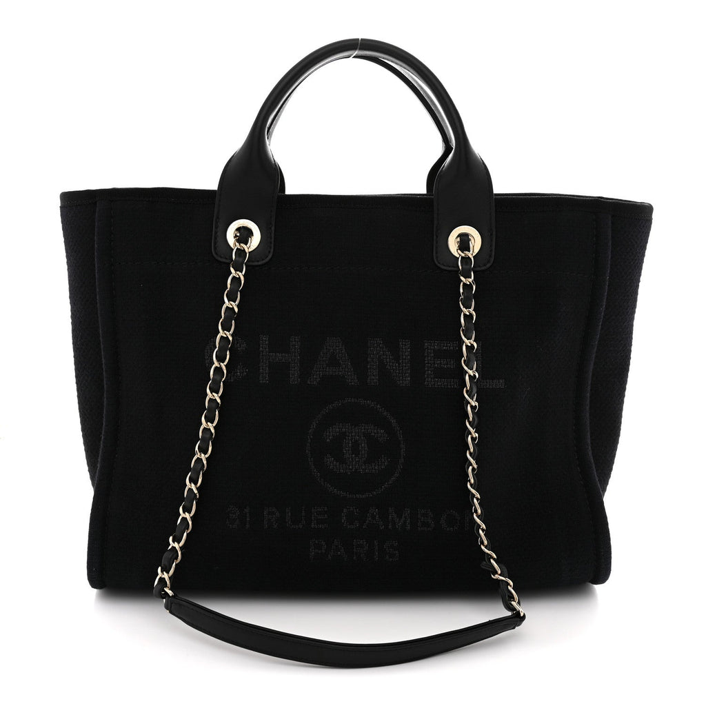 Mixed Fibers Small Deauville Tote Black