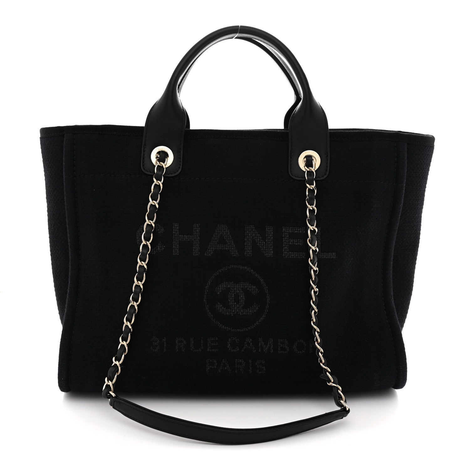 Mixed Fibers Small Deauville Tote Black