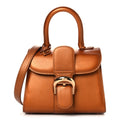 Box Calfskin Mini Brillant Satchel Bronze