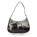 Spazzolato Concert Printed Cleo Shoulder Bag Argento
