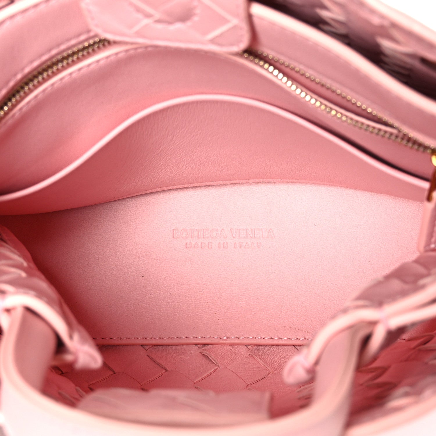 Nappa Intrecciato Small Andiamo Shoulder Bag Blush