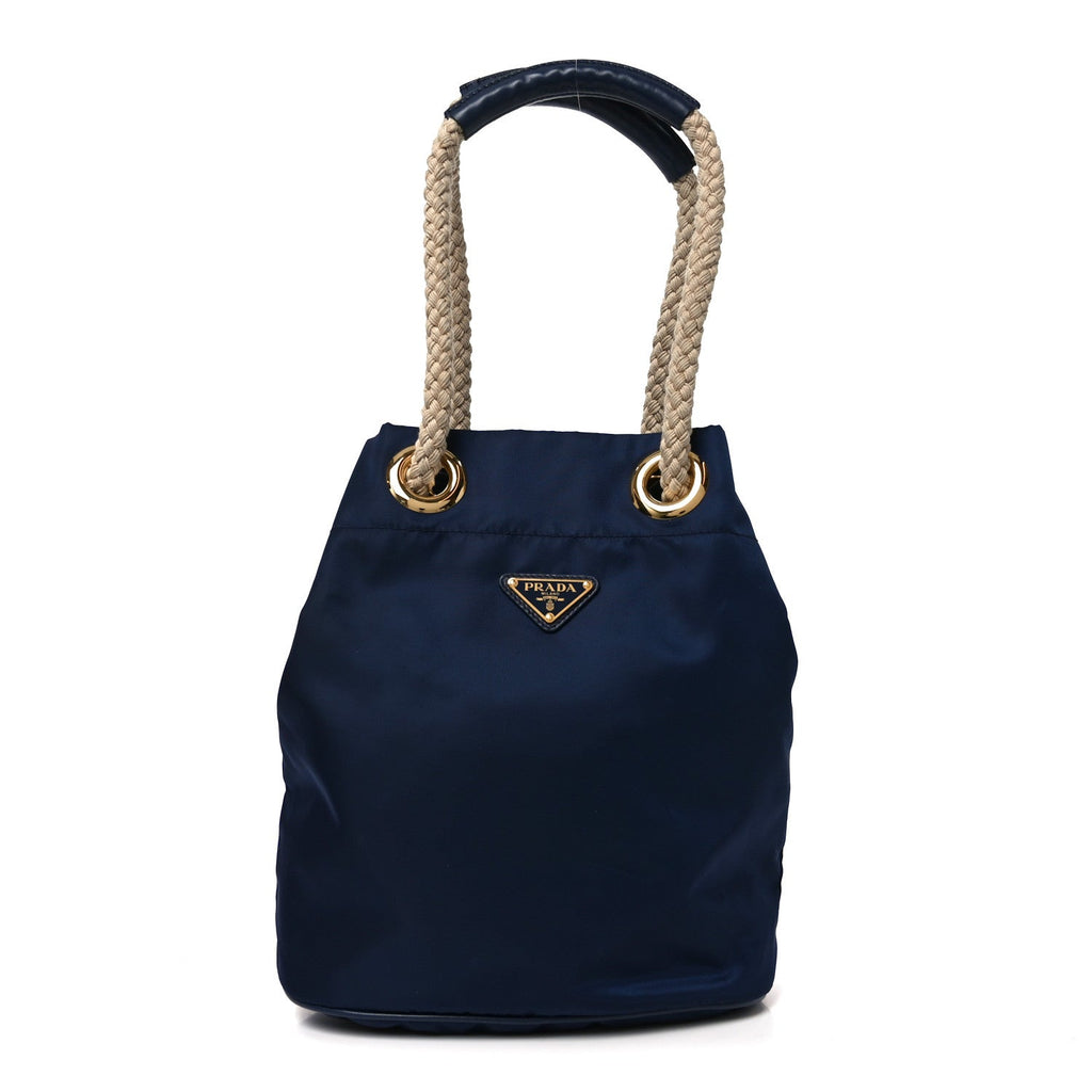 Re-Nylon Triangle Mariner Bucket Bag Baltico