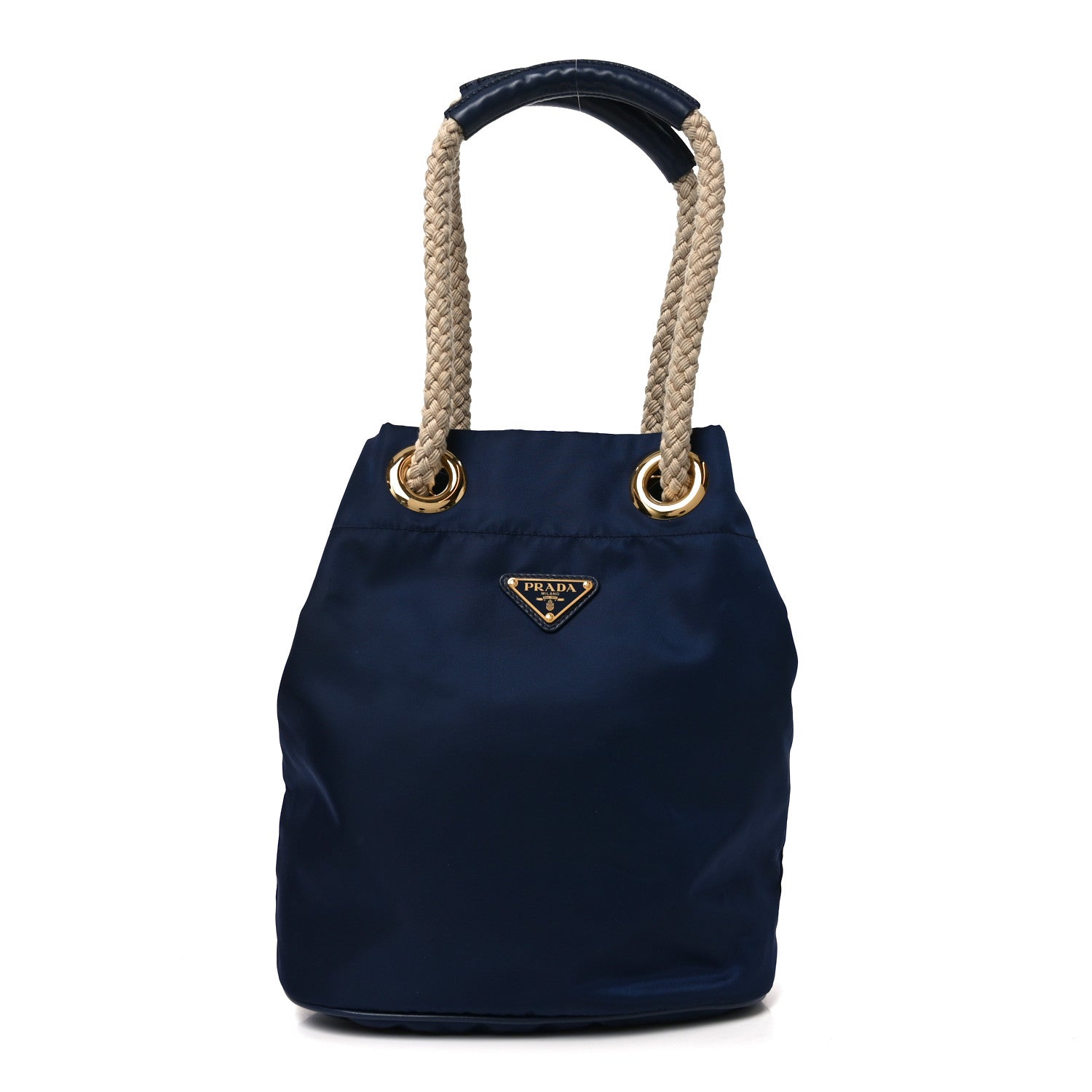 Re-Nylon Triangle Mariner Bucket Bag Baltico