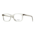 Saint Laurent Eyeglasses Square Full Rim, Beige Frame and Clear Demo Lens Lens SLM120004