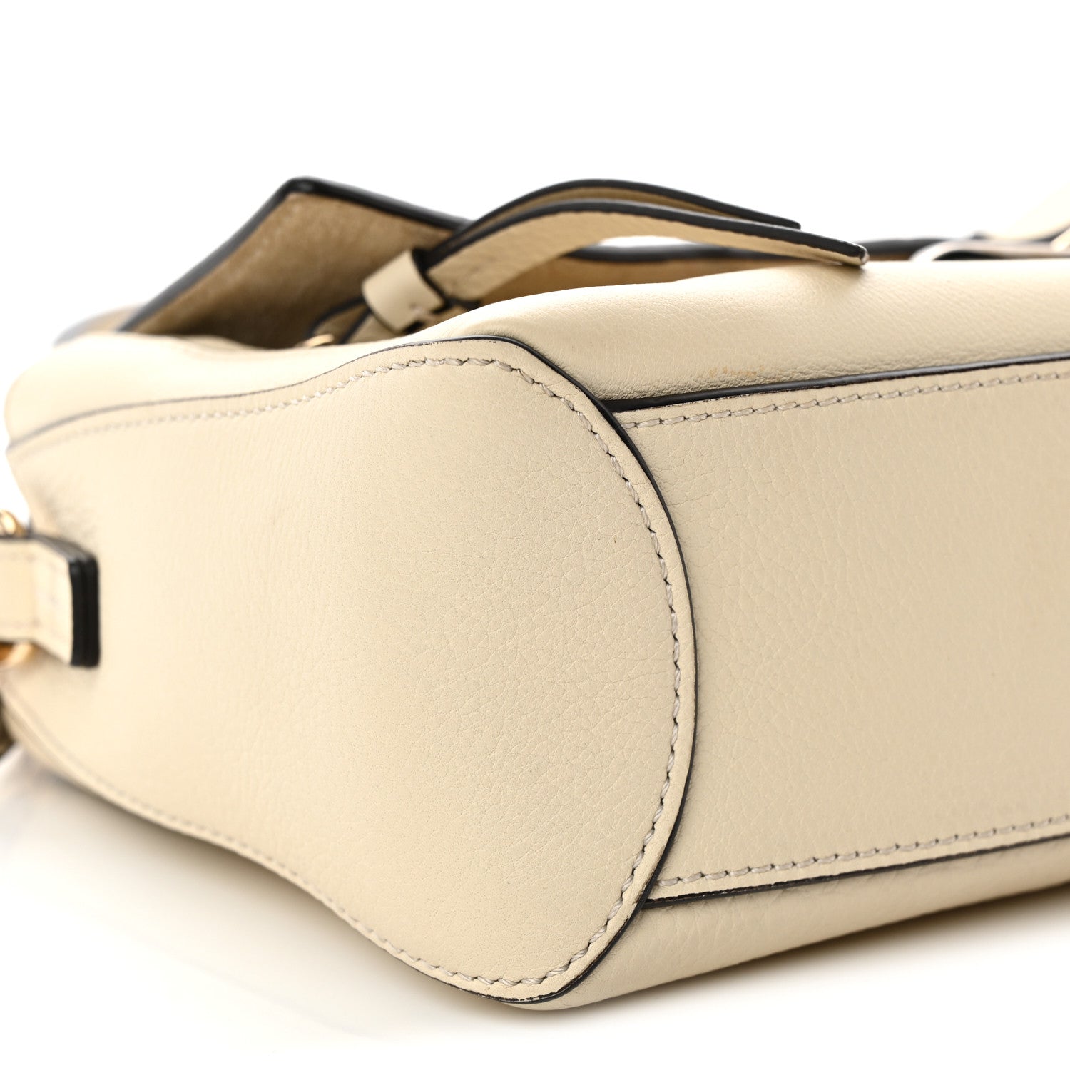 Calfskin Mini Faye Day Shoulder Bag Off White