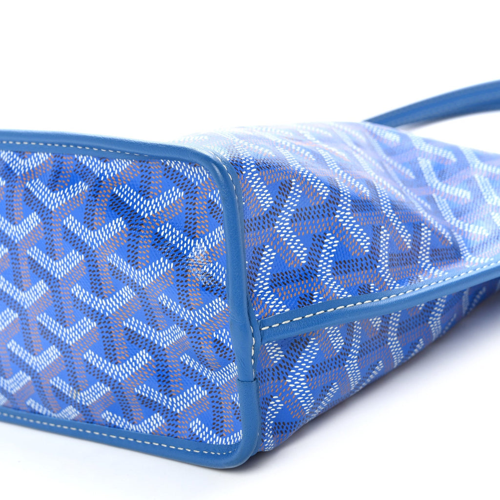 Goyardine Reversible Mini Anjou Sky Blue