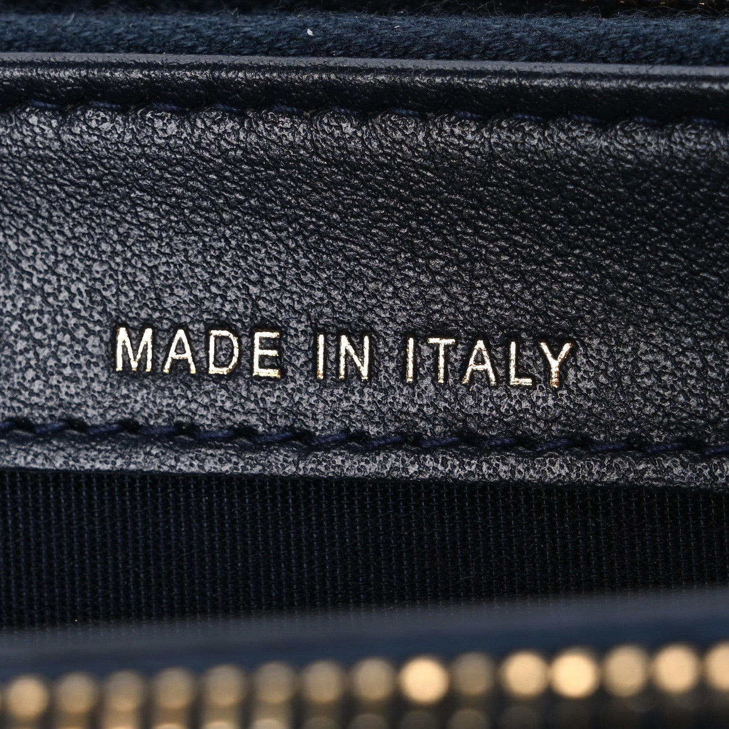 Canvas Small Deauville Clutch With Chain Navy