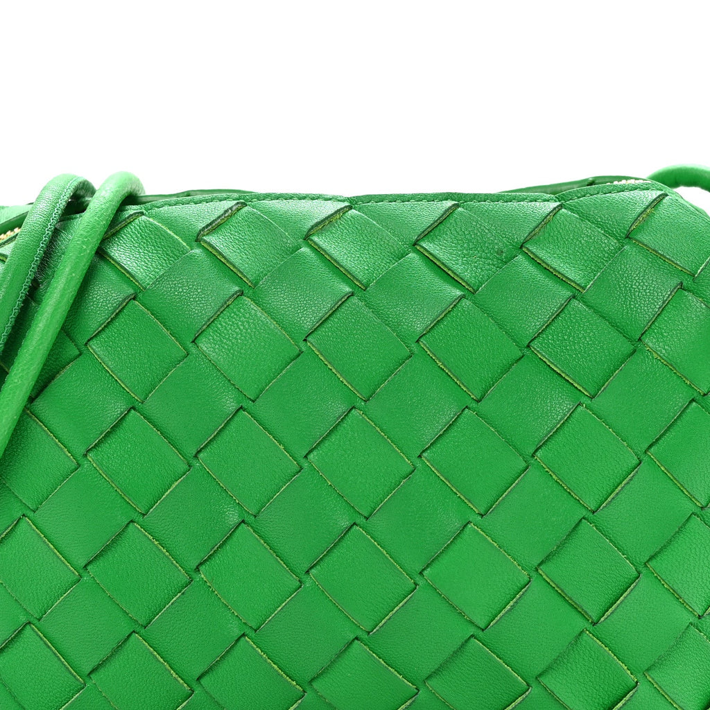 Nappa Intrecciato Small Loop Camera Bag Parakeet