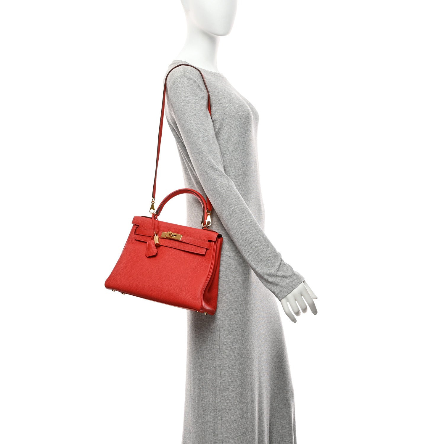 Togo Kelly Retourne 28 Rouge Pivoine