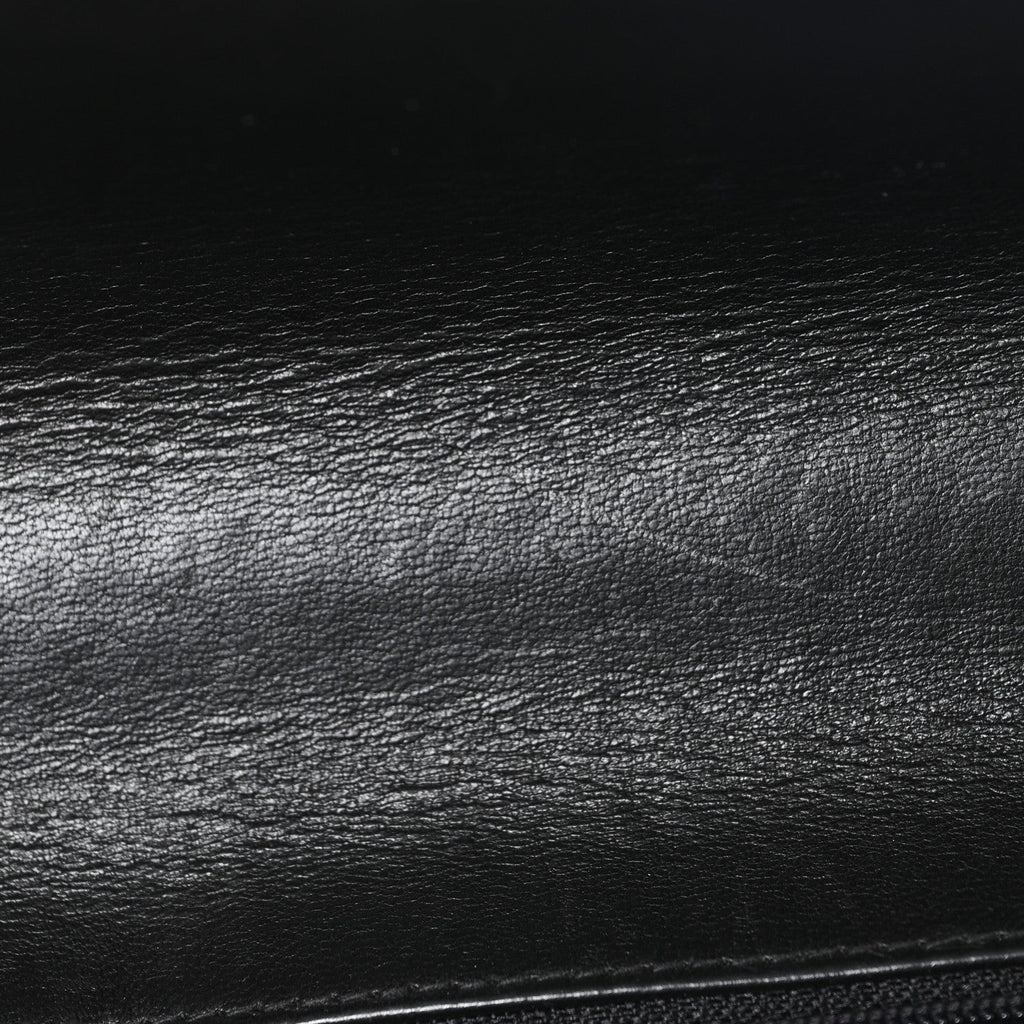 Lambskin Quilted Briefcase Laptop Bag Black