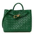 Nappa Intrecciato Small Andiamo Shoulder Bag Jungle