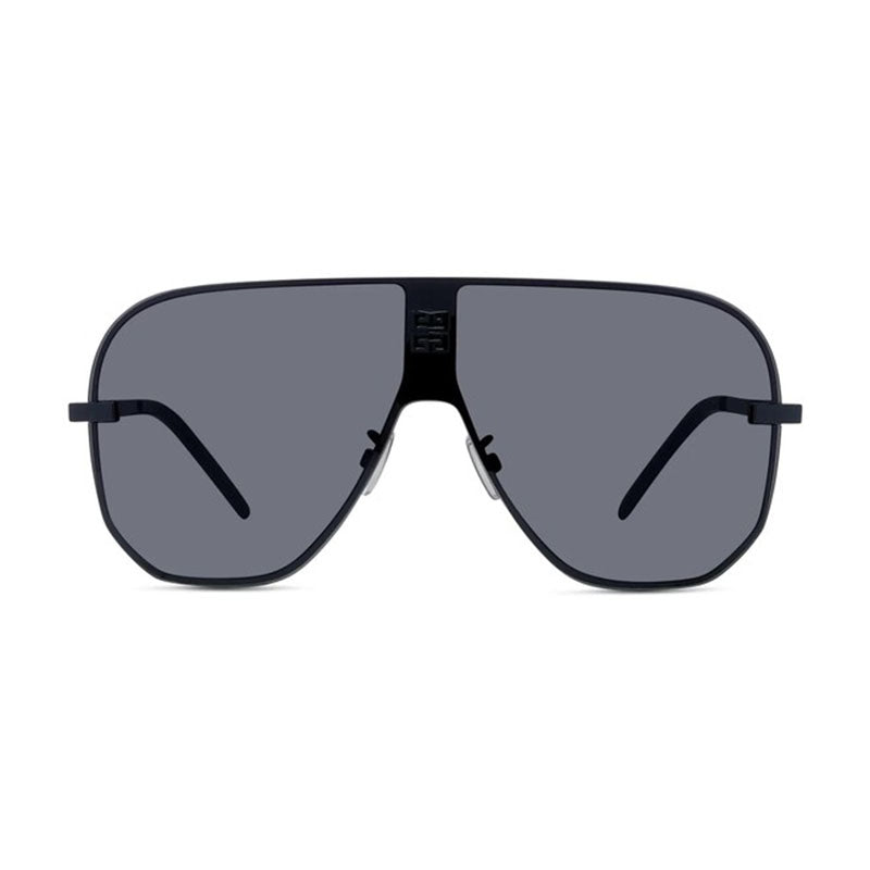 Givenchy Sunglasses Shield Full Rim, Shiny Black Frame and Grey Lens GV40087U01A