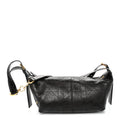 Crinkled Calfskin Macrocannage Small D-Journey Bag Black