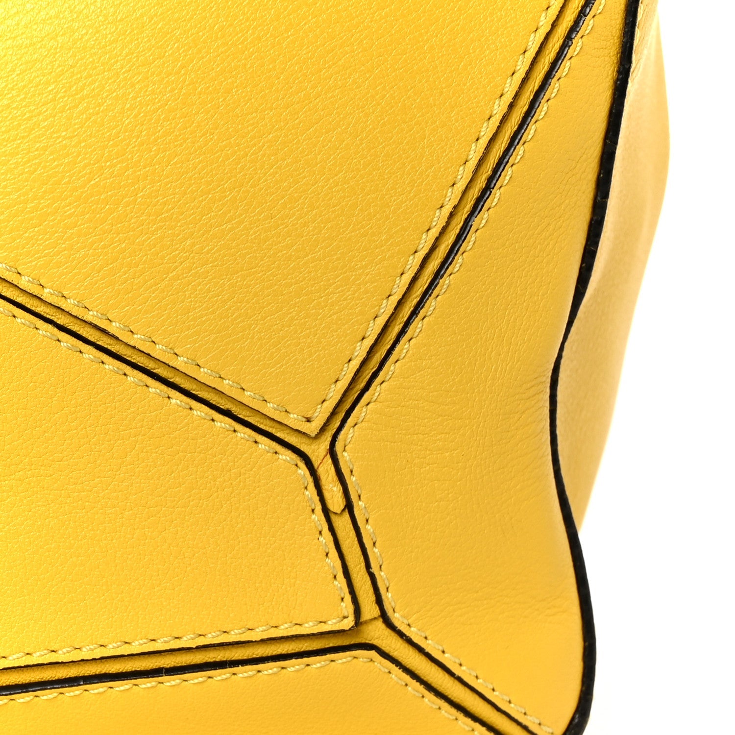 Calfskin Medium Puzzle Bag Yellow