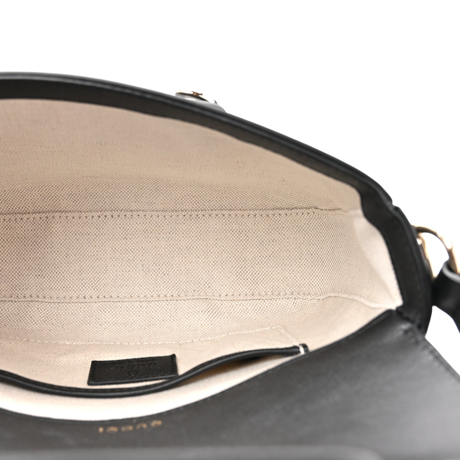 Arabella Calfskin Horsebit 1955 Soft Small Shoulder Bag Black