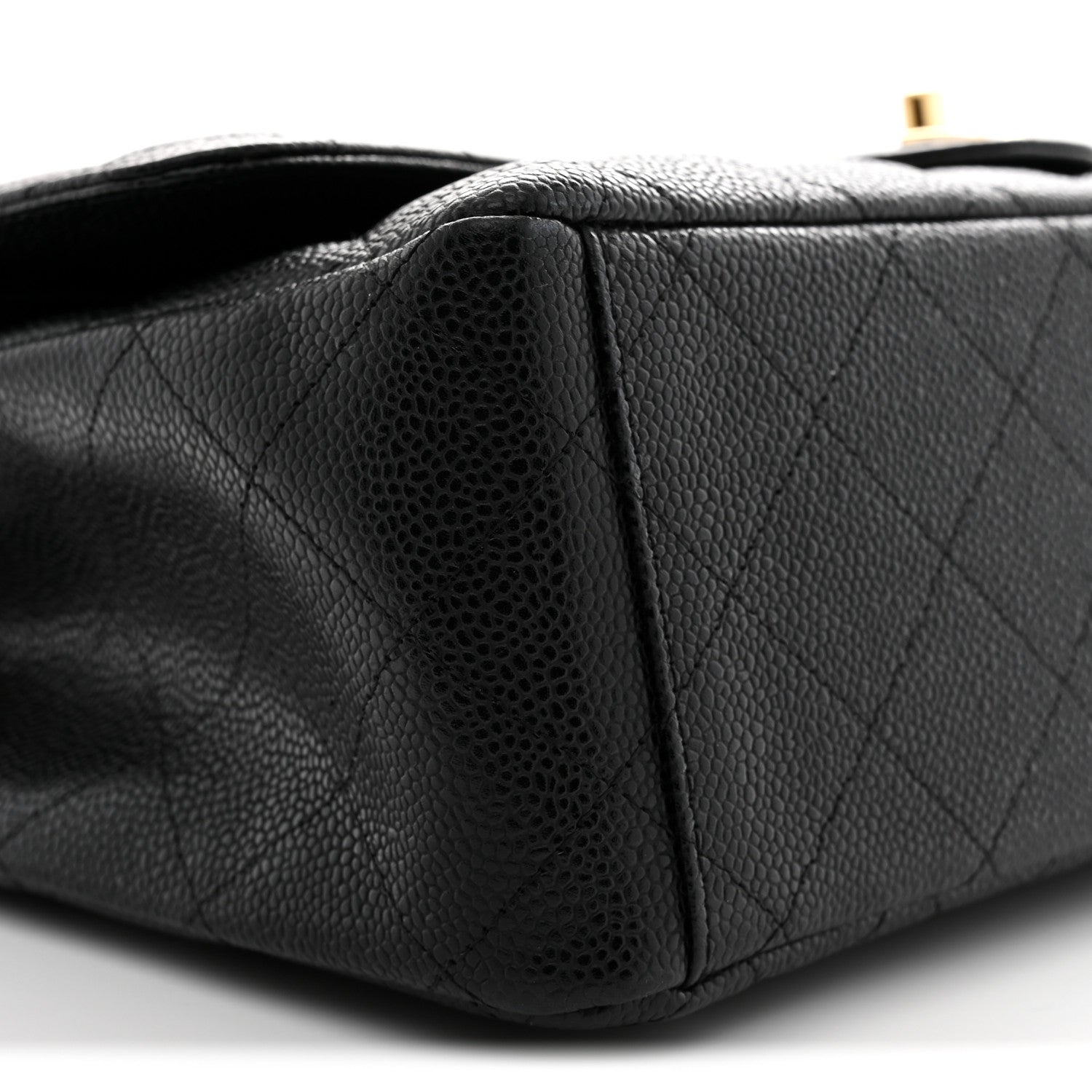 Caviar Quilted Maxi Double Flap Black