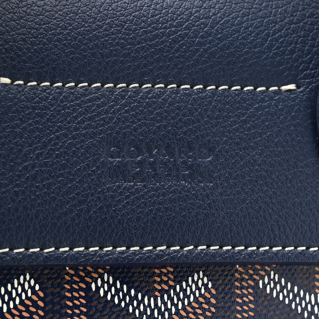 Goyardine Calfskin Mini Alpin Backpack Navy