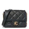 Lambskin Quilted Mini Crush On Chains Flap Bag Grey