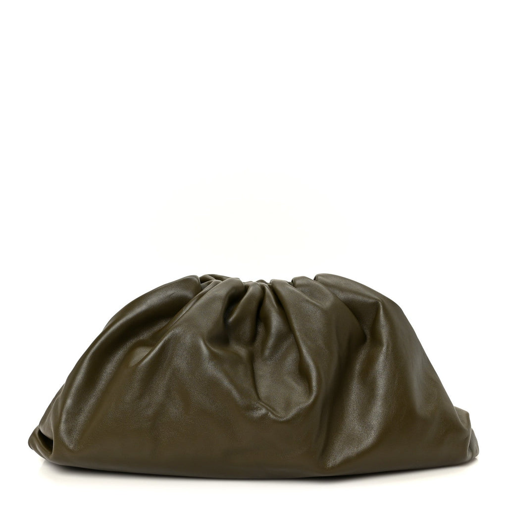 Smooth Butter Calf The Pouch Oversized Clutch Mustard