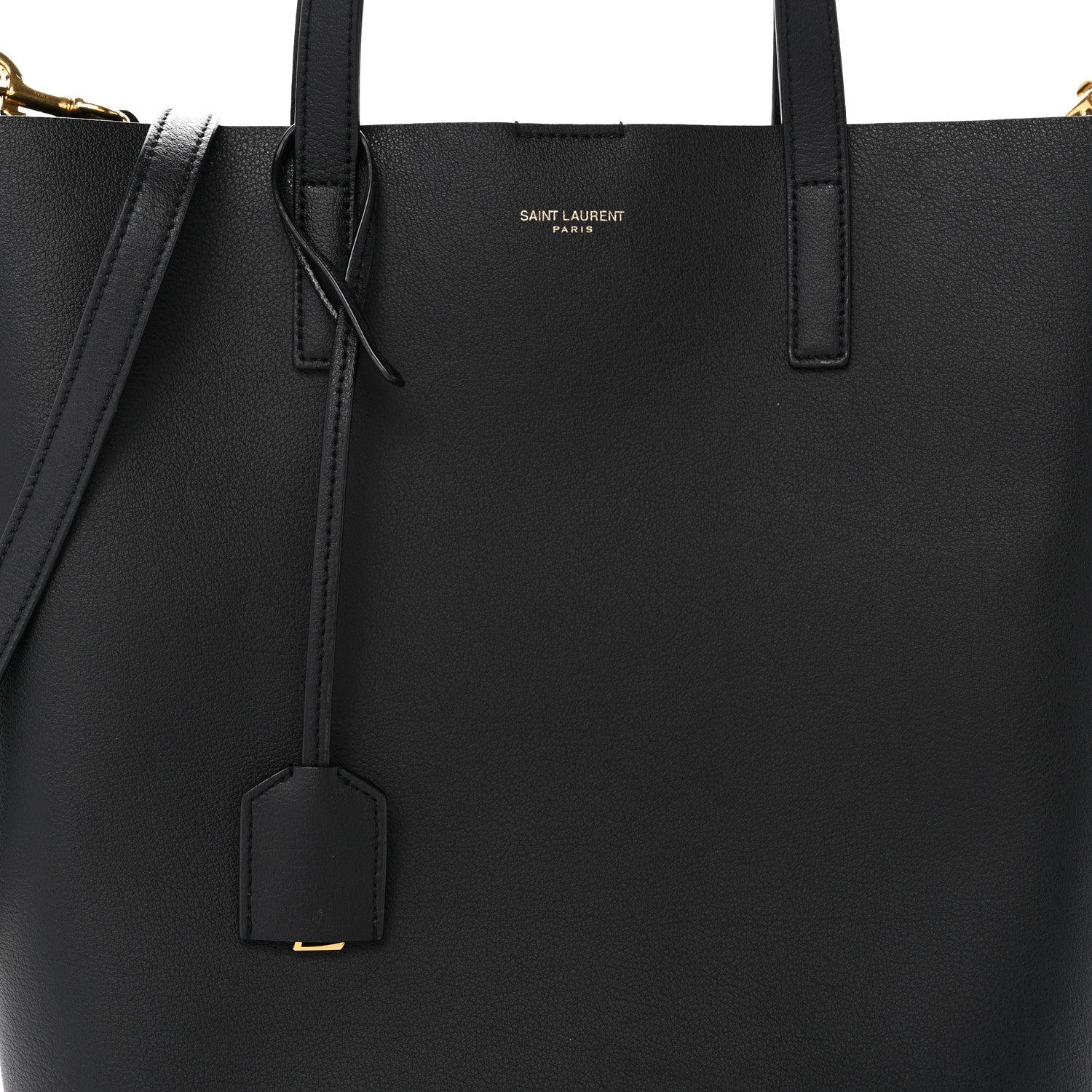 Calfskin Toy Shopping Tote Black