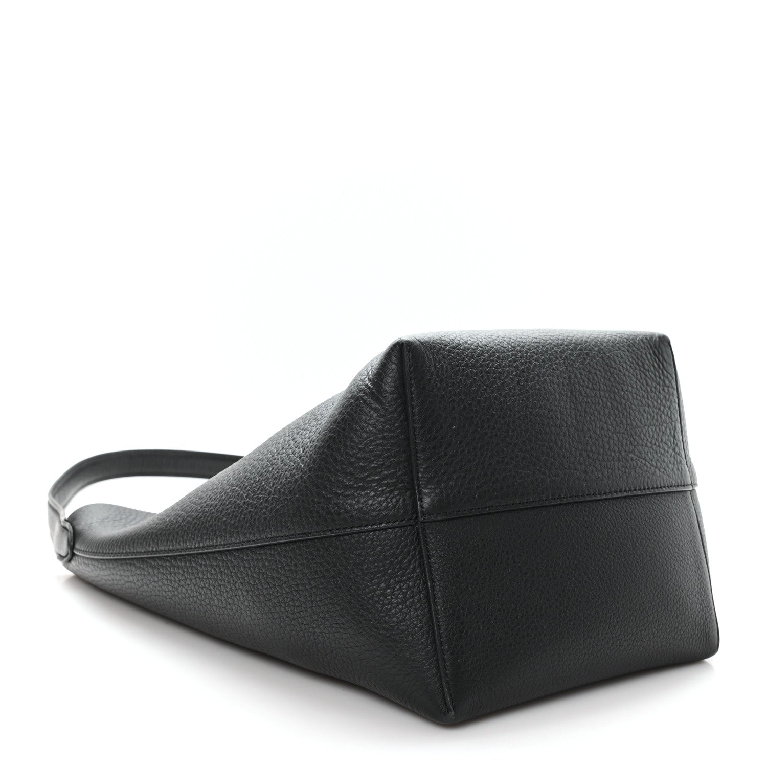 Grained Calfskin Medium N/S Park Tote Black