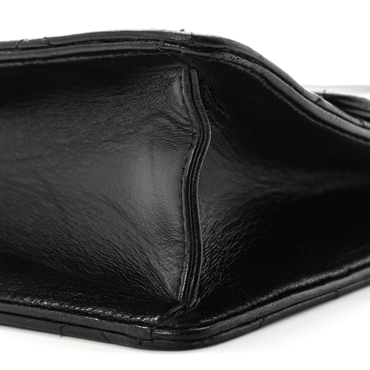 Lambskin Quilted Large Golden Class Flap Black