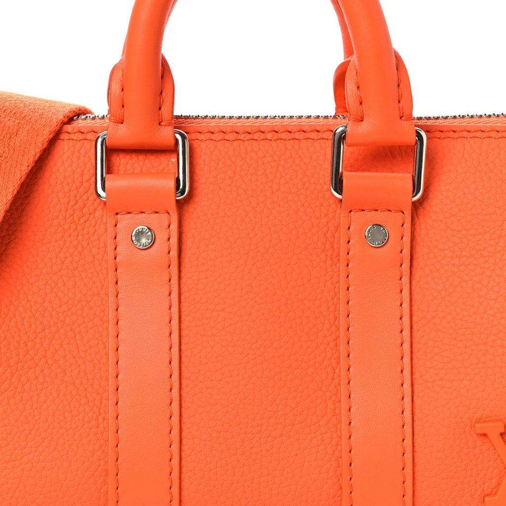 Grained Calfskin Aerogram Keepall XS Orange