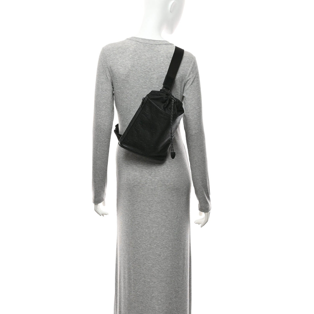Monogram Shadow Chalk Slingbag  Black