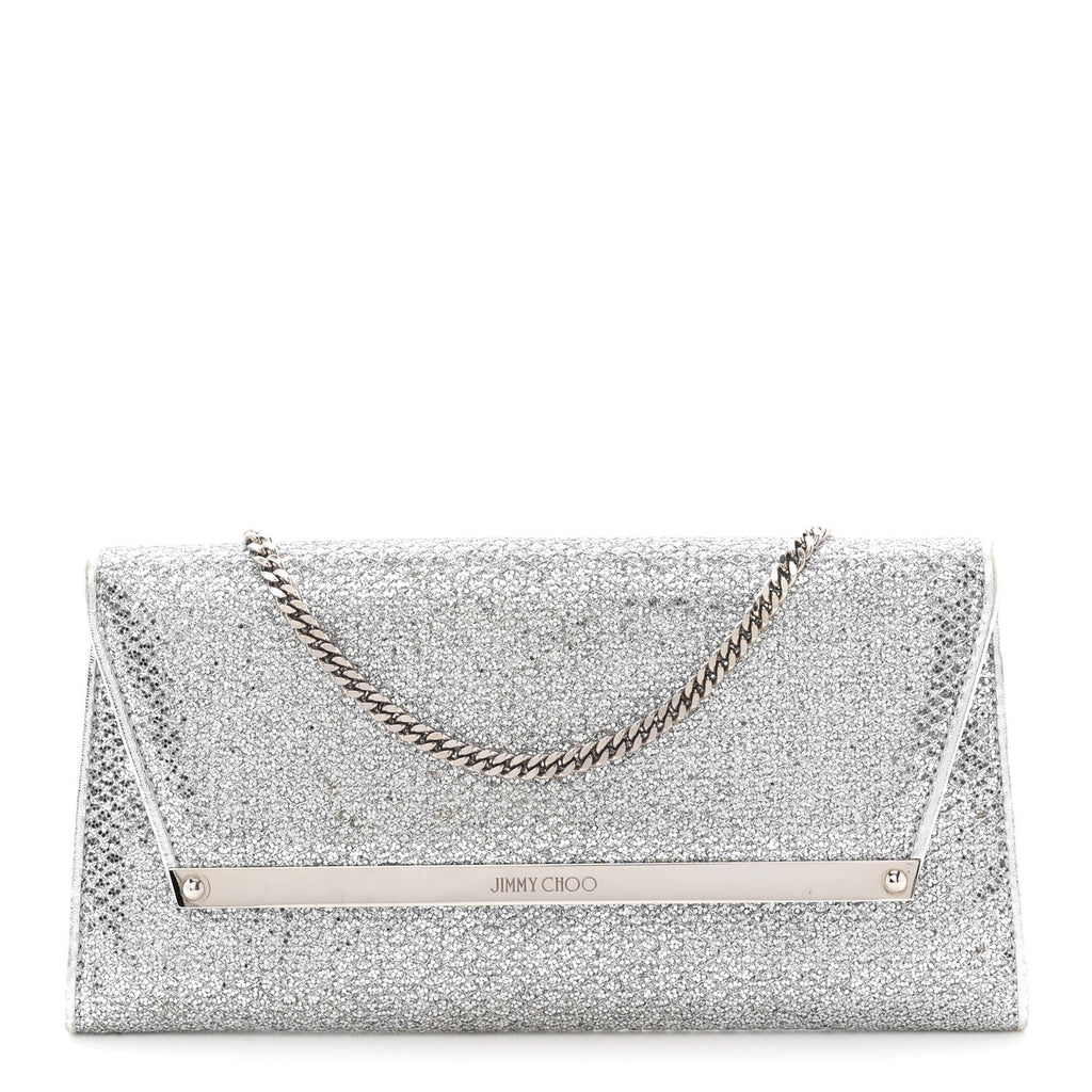 Glitter Margot Clutch Silver
