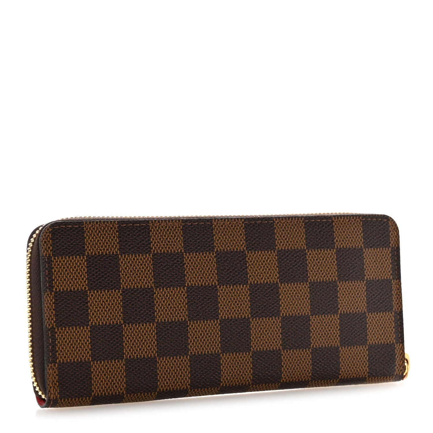 Damier Ebene Clemence Wallet Cherry