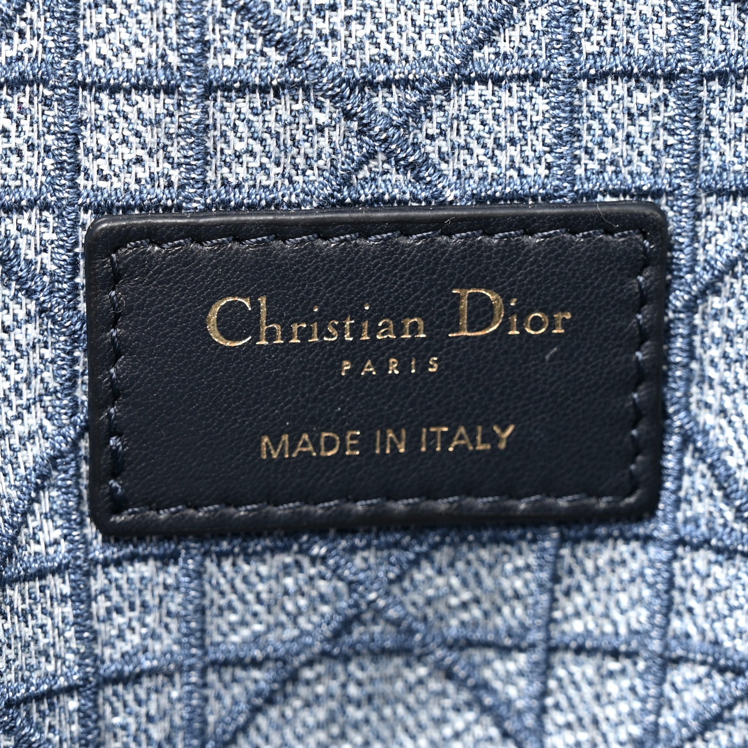 Denim Cannage Small Caro Bag Blue