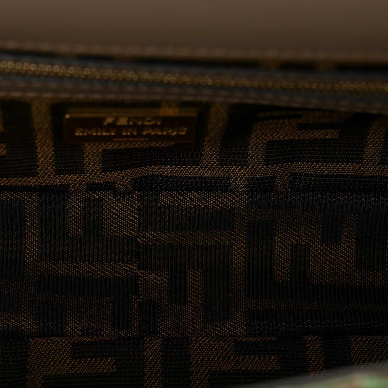Fabric Tapestry Effect Fendi Dots Baguette Matcha Dove Multicolor