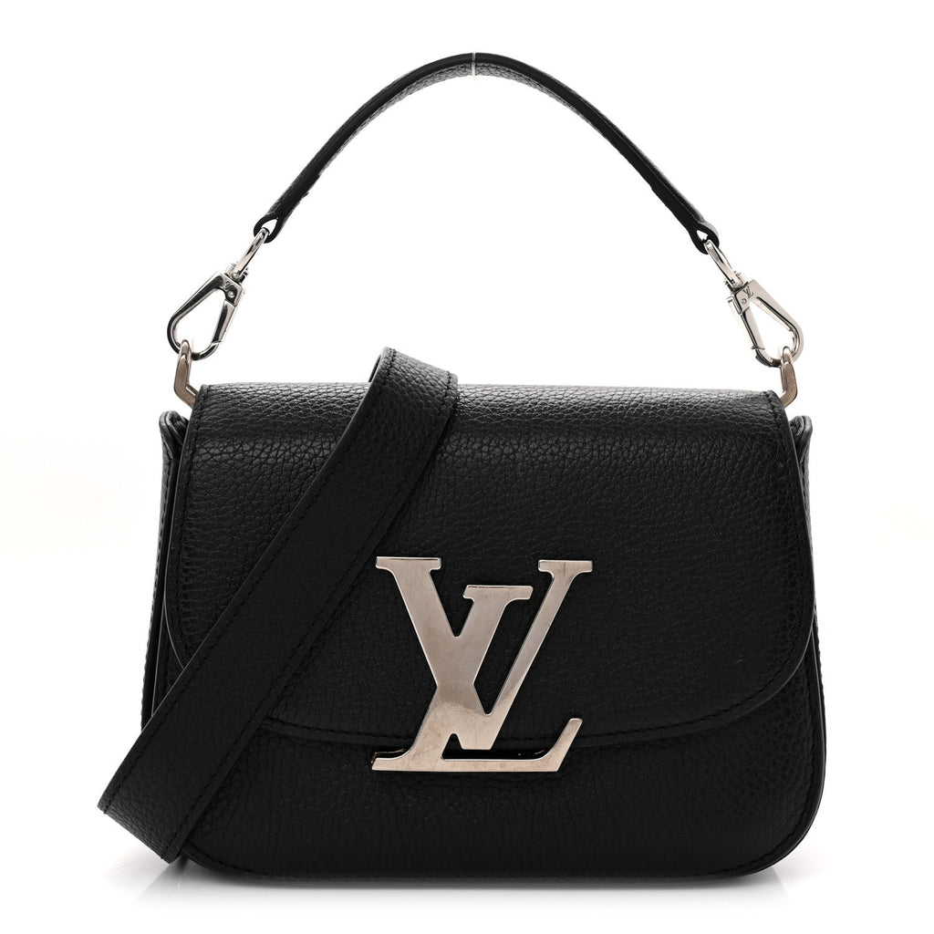 Grained Calfskin Vivienne LV Black
