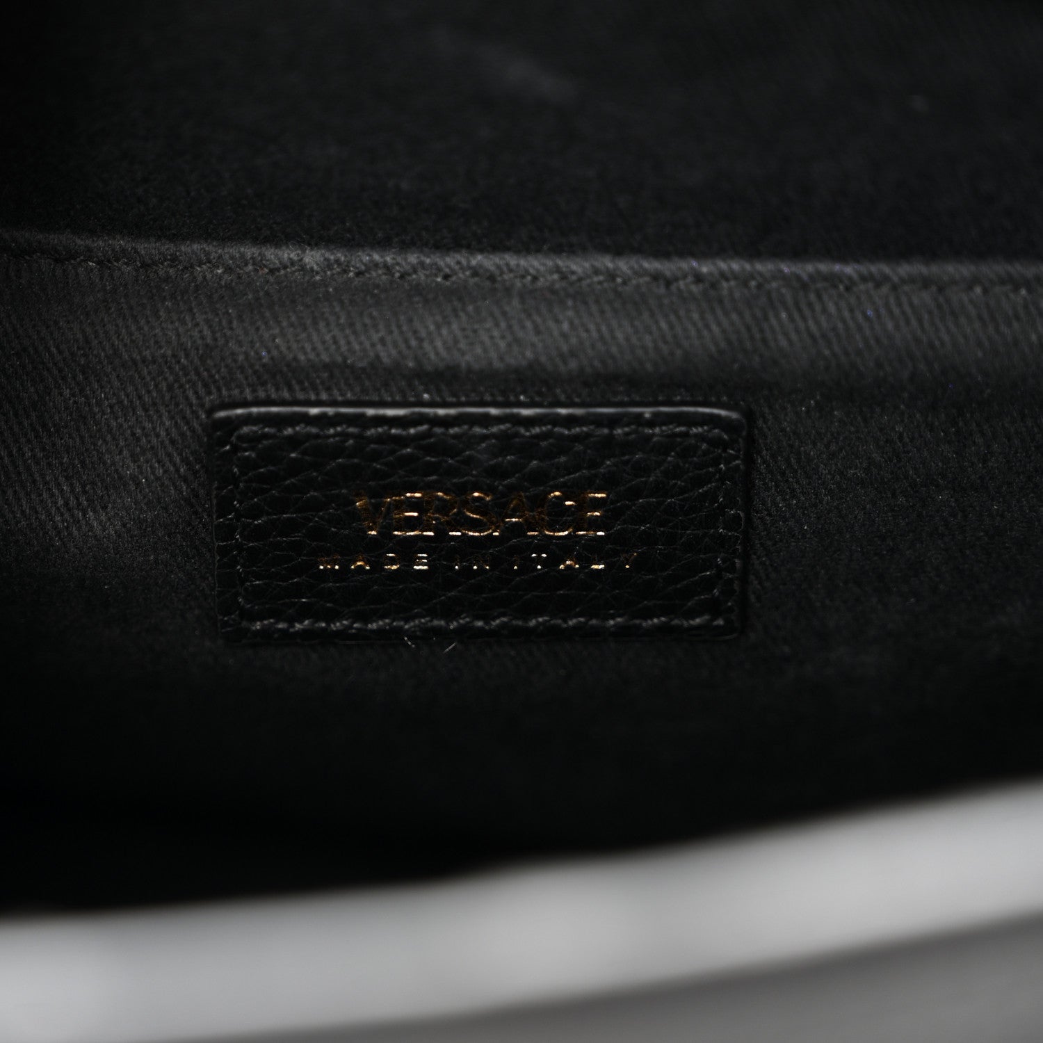 Grainy Calfskin Virtus Top Handle Tote Black