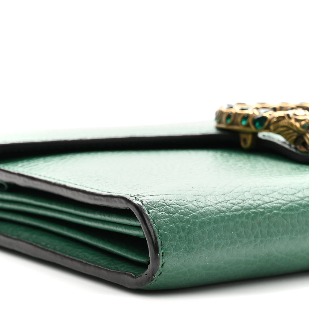 Calfskin Mini Dionysus Chain Wallet Emerald