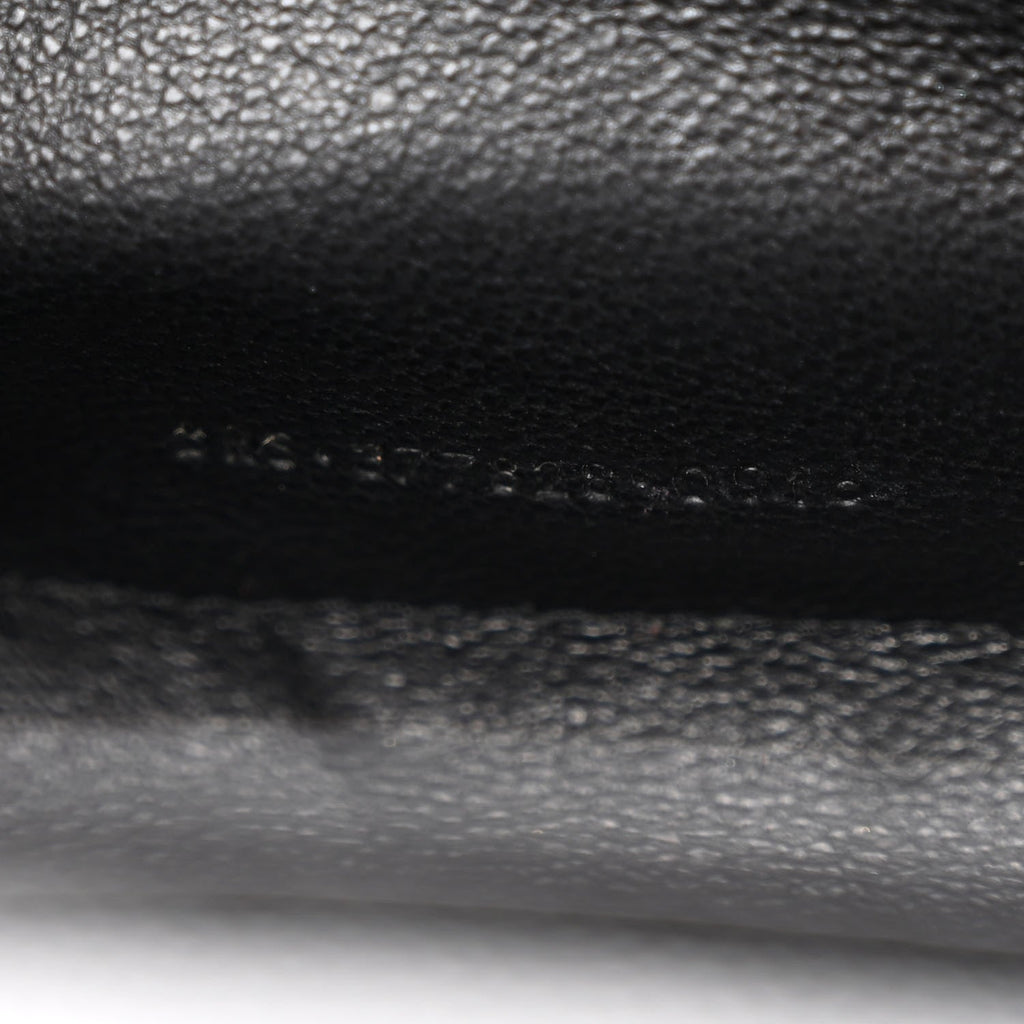 Grain De Poudre Matelasse Chevron Monogram Chain Wallet Black