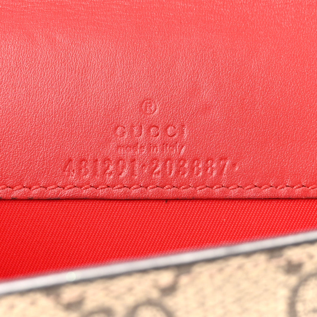 GG Supreme Monogram Mini Cherry Chain Bag