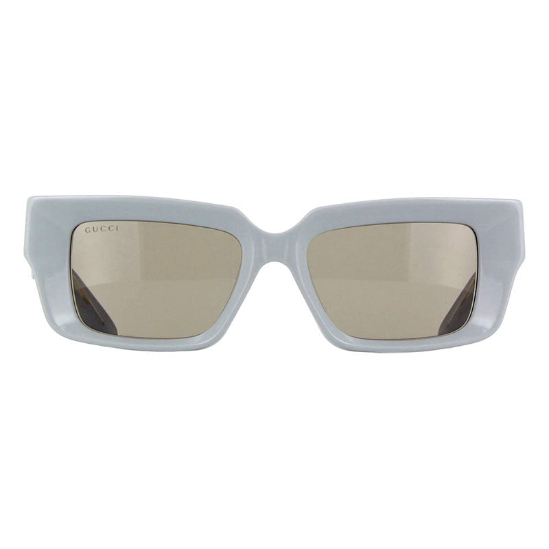 Gucci Sunglasses Square Full Rim, Grey Frame and Brown Lens GG1529S004