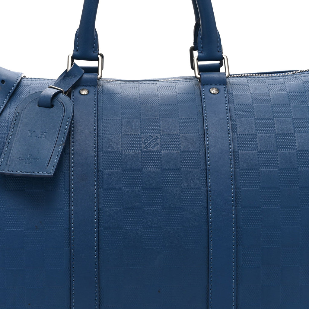 Damier Infini Keepall Bandouliere 45 Neptune